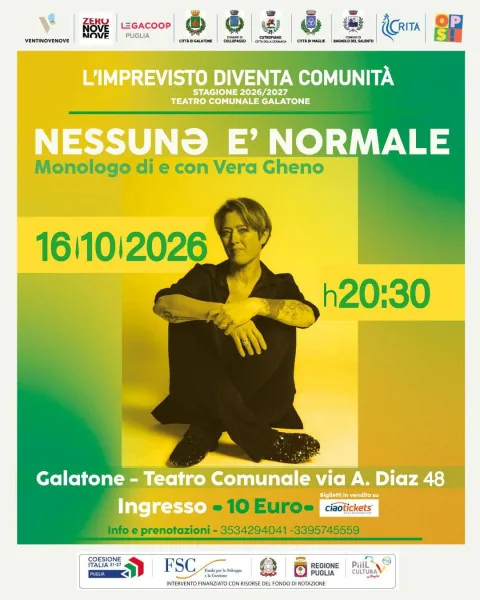 Locandina: Nessunə è normale - vera gheno