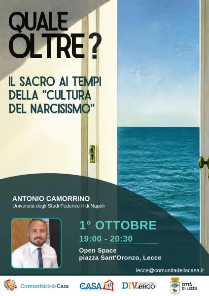 Locandina: Il gusto della parola - "Quale oltre? Il sacro ai tempi della cultura del narcisismo"