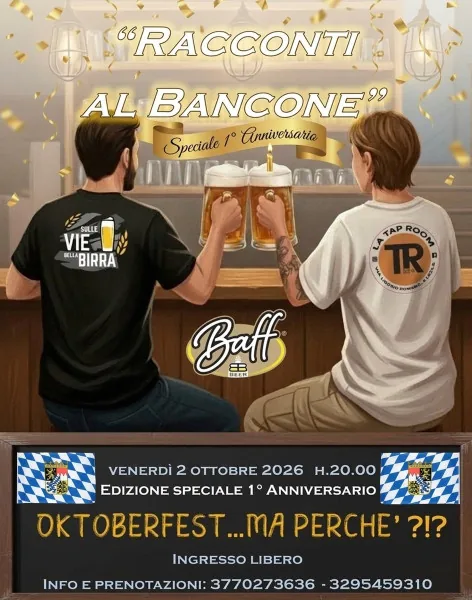 Locandina: Un anno di Racconti al Bancone