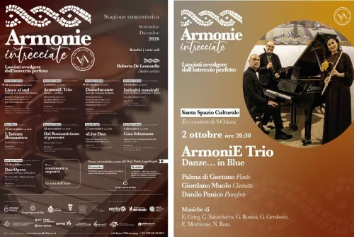 Locandina: Un viaggio tra suoni, epoche e legami indissolubili: prende vita Armonie Intrecciate 2026