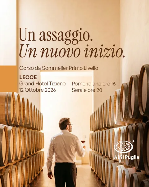 Locandina: Parte il corso da sommelier AIS Puglia, entra nel mondo del vino!