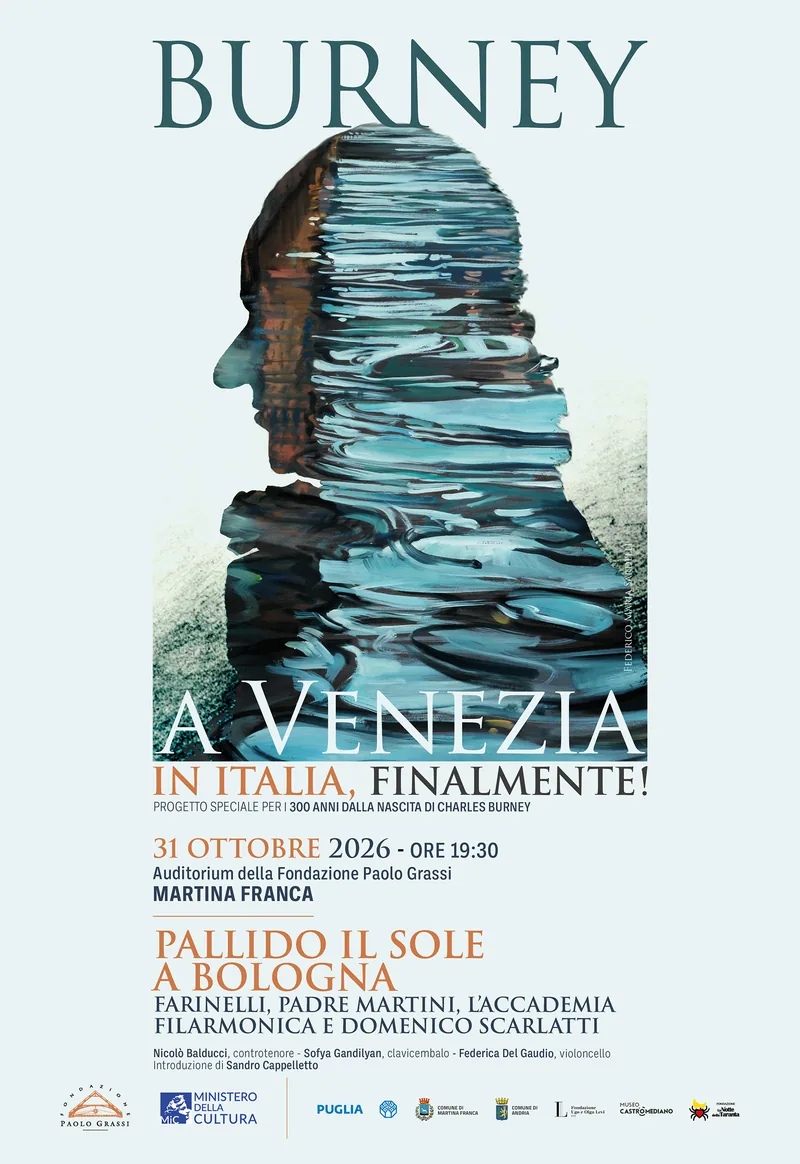 Locandina: Pallido il Sole a Bologna: Farinelli, Padre Martini, L’Accademia Filarmonica e Domenico Scarlatti