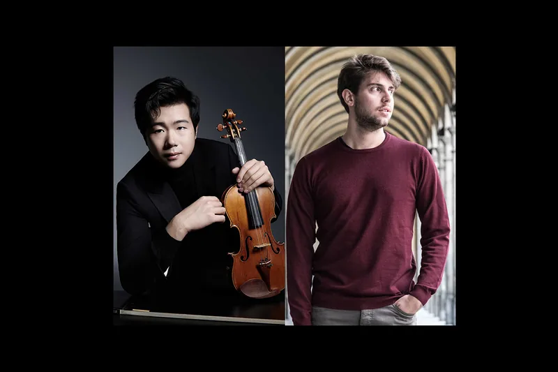 Locandina: Simon Zhu e Simone Rugani, violino e pianoforte