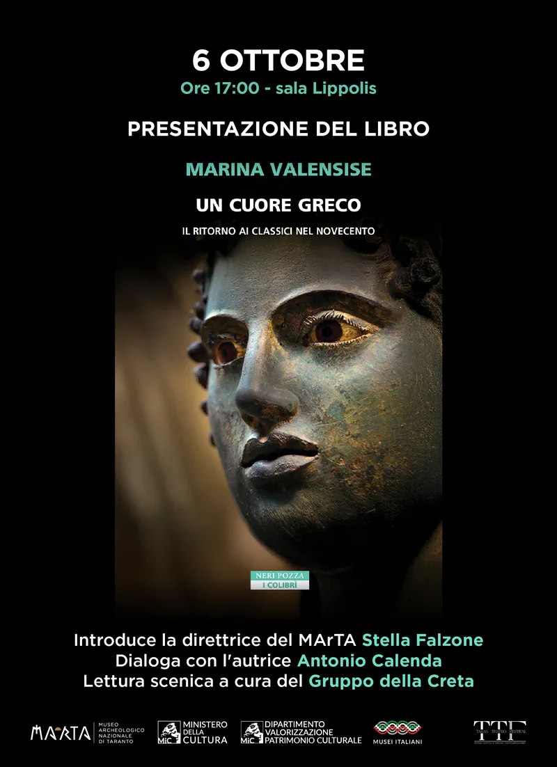 Locandina: Un cuore greco. Il ritorno ai classici nel Novecento - Presentazione libro