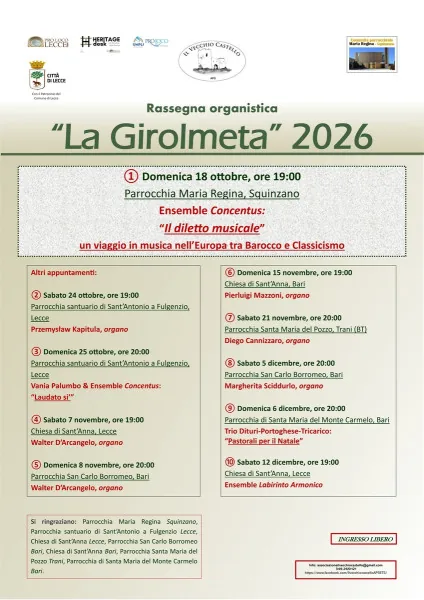 Locandina: La Girolmeta 2026: Ensemble Concentus in concerto