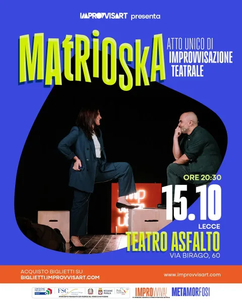 Locandina: Matrioska, atto unico di improvvisazione teatrale