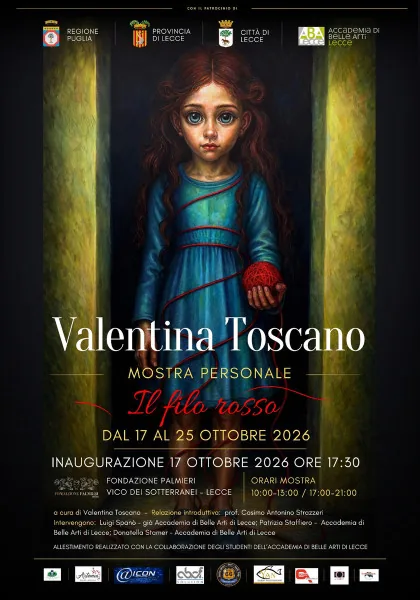 Locandina: Il Filo Rosso - Mostra Personale di Valentina Toscano
