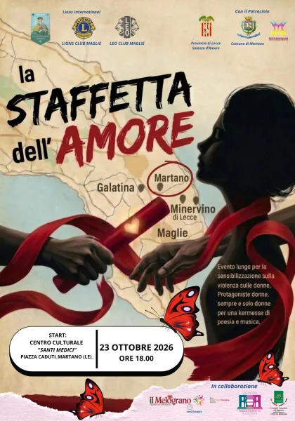Locandina: La Staffetta dell’Amore – Rompiamo il silenzio, accendiamo la speranza