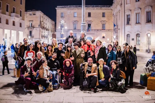 Locandina: Artisti barboni per un giorno - Barbonaggio Teatrale Collettivo con Ippolito Chiarello