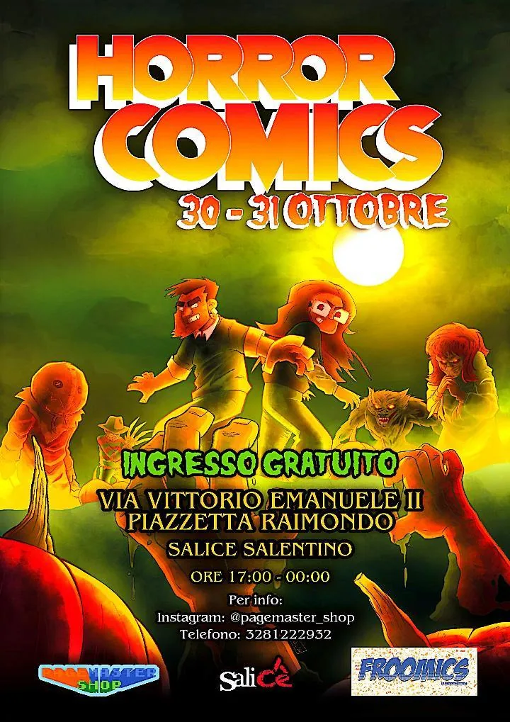 Locandina di Horror Comics, 30-31 ottobre a Salice Salentino