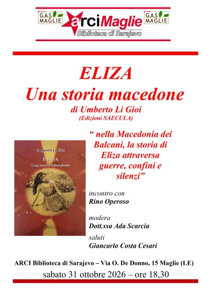 Locandina: Eliza – Una storia macedone con Rino Operoso e Ada Scarcia