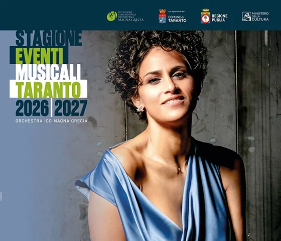 Locandina: KARIMA & l’ORCHESTRA ICO DELLA MAGNA GRECIA – Teatro Orfeo, Taranto