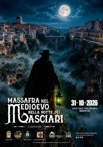 Locandina: Massafra nel Medioevo nella notte dei Masciari