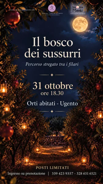 Locandina: Il bosco dei sussurri, percorso stregato tra i filari
