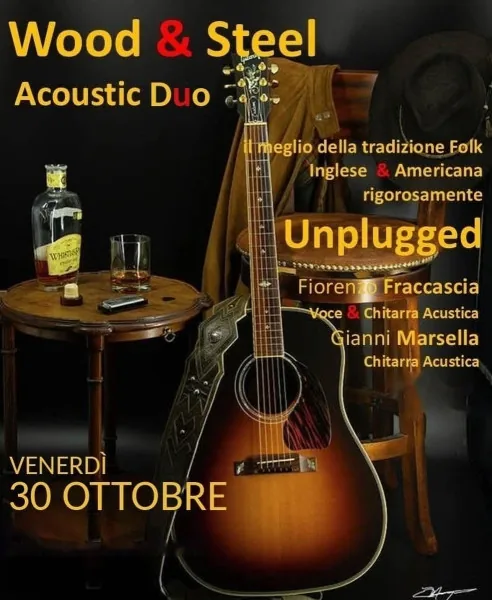 Locandina: Wood e Steel Live Duo- Country Blues Night