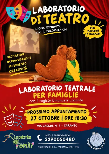 Locandina: "C'era una volta" laboratorio Teatrale per famiglie
