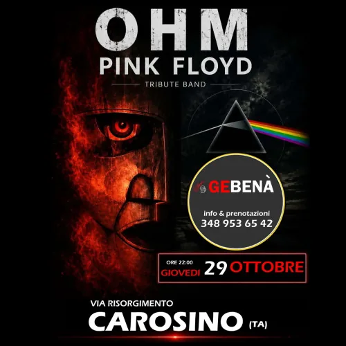 Locandina: OHM PINK FLOYD Live Pub