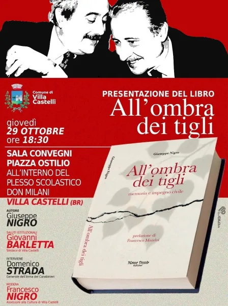Locandina: Presentazione del libro "All'ombra dei tigli - Memoria e impegno civile"