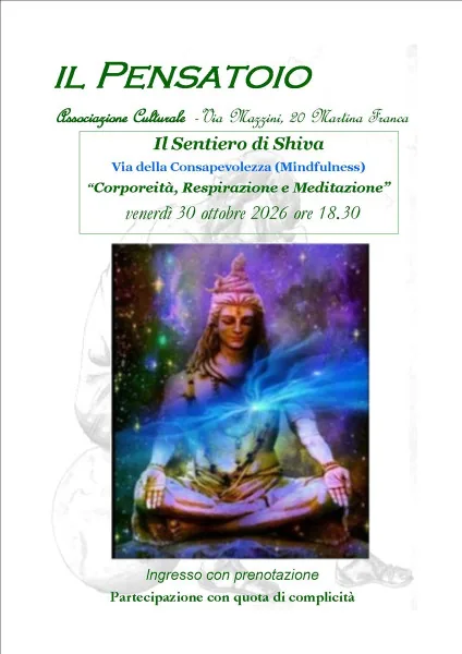 Locandina: Lezione di meditazione, respirazione ed ascolto corporeo