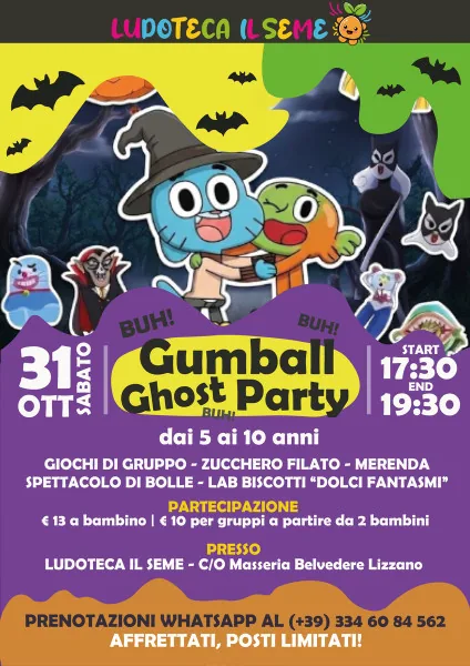 Locandina: Gumball ghost party