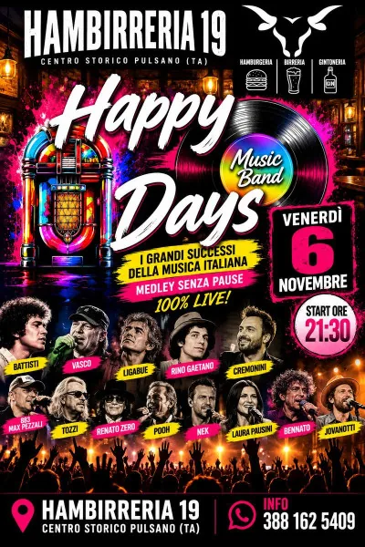 Locandina: Happy Days Music Band Live