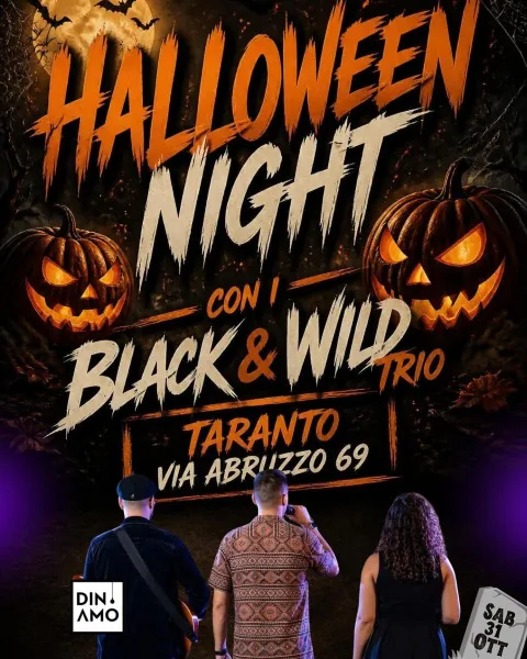 Locandina: Halloween Night con Black&Wild Trio
