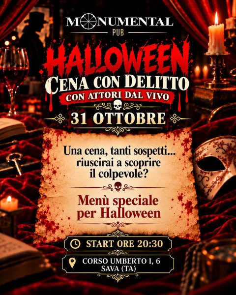 Locandina: HALLOWEEN - Cena Con Delitto
