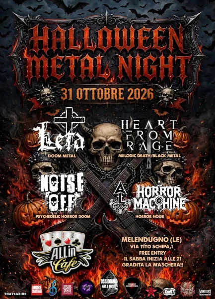 Locandina: HALLOWEEN METAL NIGHT @ ALLin CAFÈ (Melendugno, LE)