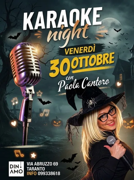 Locandina: Karaoke Night con Paola Cantoro