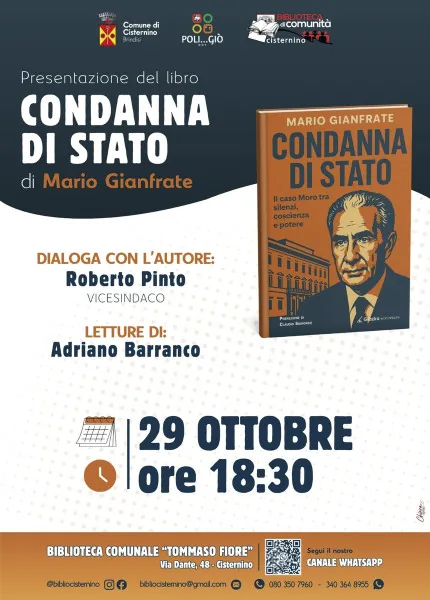 Locandina: Mario Gianfrate presenta CONDANNA DI STATO