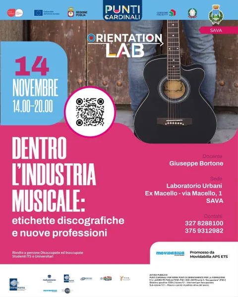 Locandina: Workshop - Dentro L'industria Musicale: Etichette Discografiche e Nuove Professioni