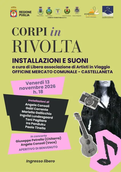 Locandina: Corpi in rivolta - Installazioni e suoni