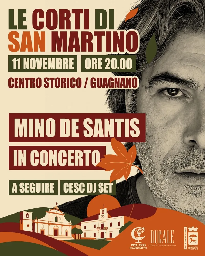 Locandina: Le Corti di San Martino – Mino De Santis in concerto