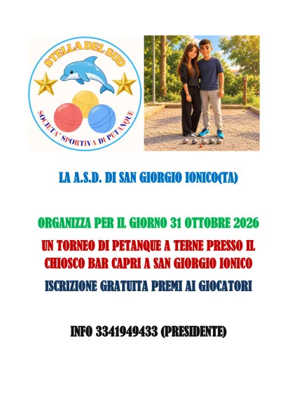Locandina: Torneo di Petanque