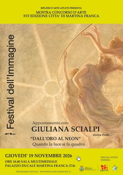Locandina: Dall’oro al Neon: la luce raccontata da Giuliana Scialpi